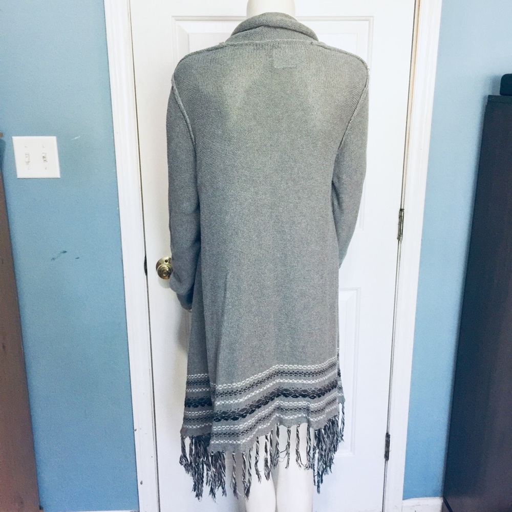 CABI | Prairie Open Front Fringe Cardigan Size S - Picture 7 of 8